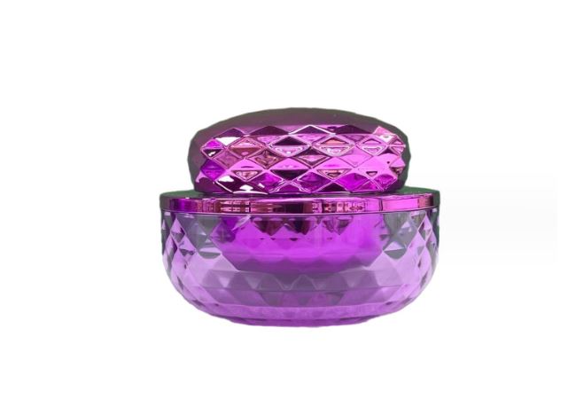Diamond-Cut Cream Jar